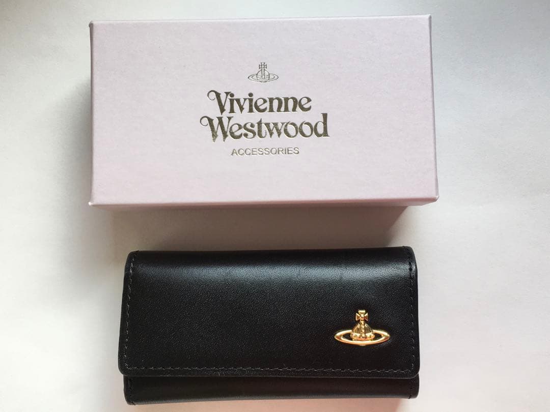 Vivienne Westwood レザーキーケース ブラック　4連