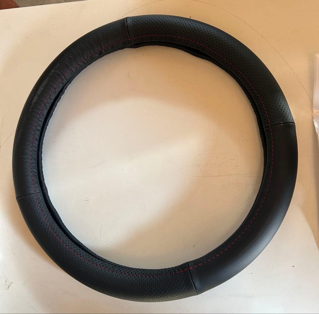 ダイハツ　新型アトレー　純正ステアリングカバー　本革　美品！