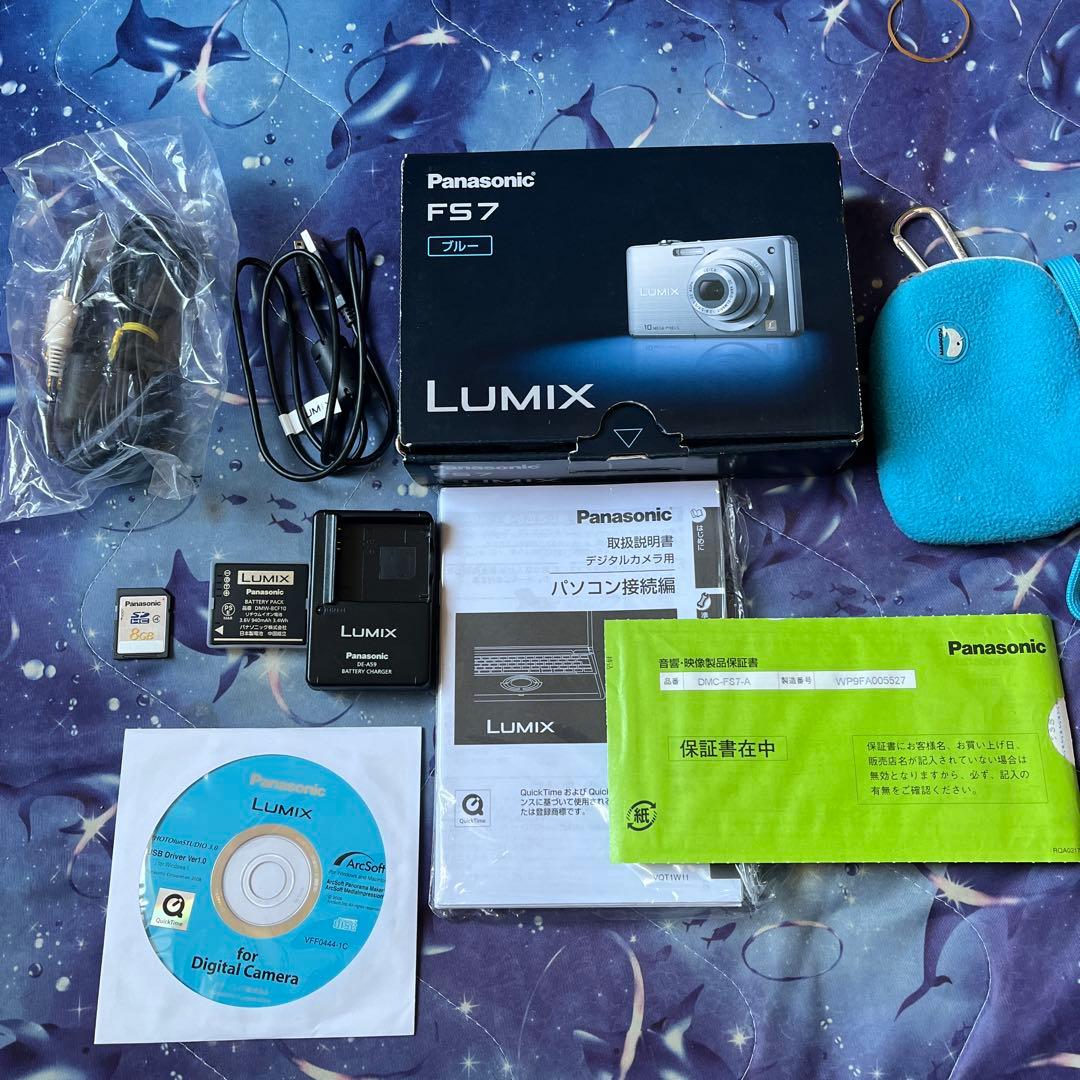 【美品】Panasonic LUMIX DMC-FS7 動作確認済 デジカメ