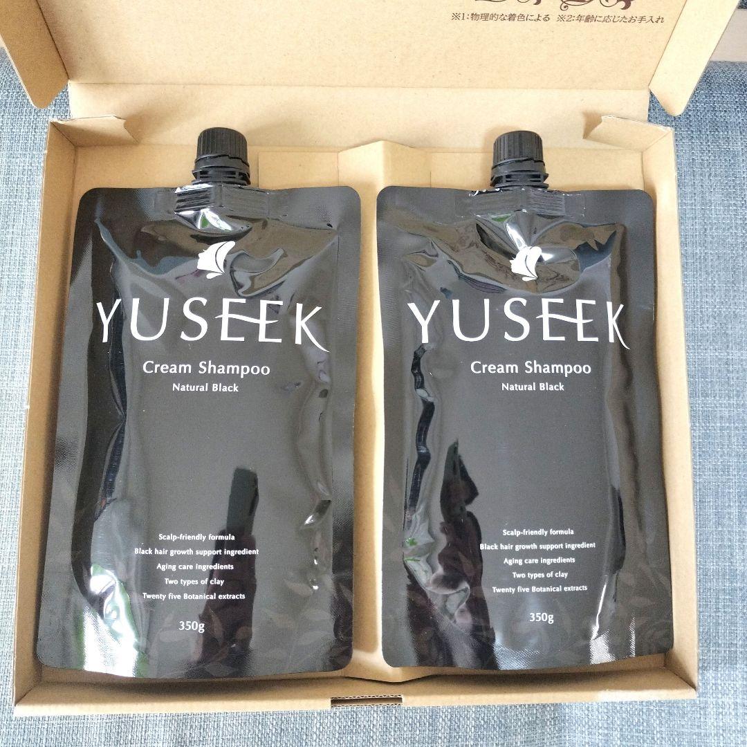 カラーリング・白髪染め YUSEEK Cream shampoo NaturalBlack