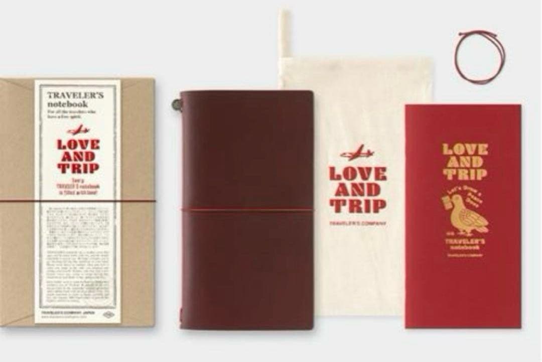 レギュラーサイズトラベラーズノート LOVE AND TRIP リフィル付き2点