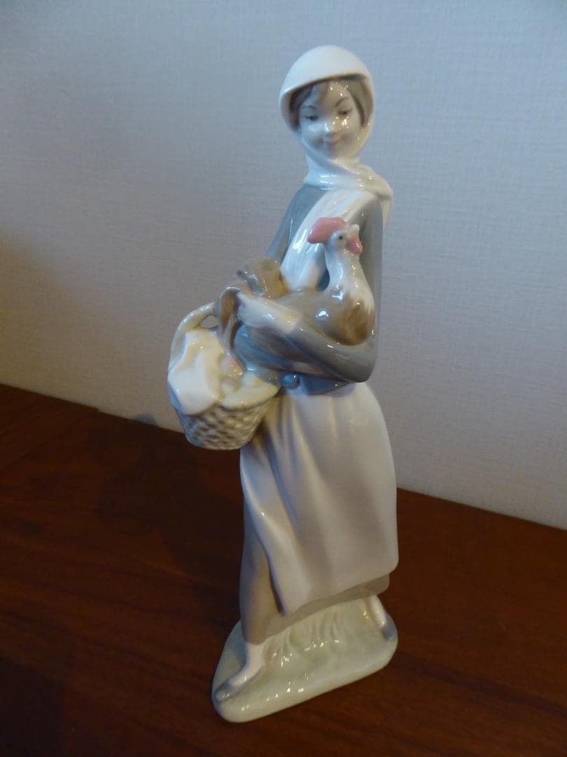 リアドロ3点セット　ちょっと残念な小鳥と少女、ニワトリと少女、鳩と少女