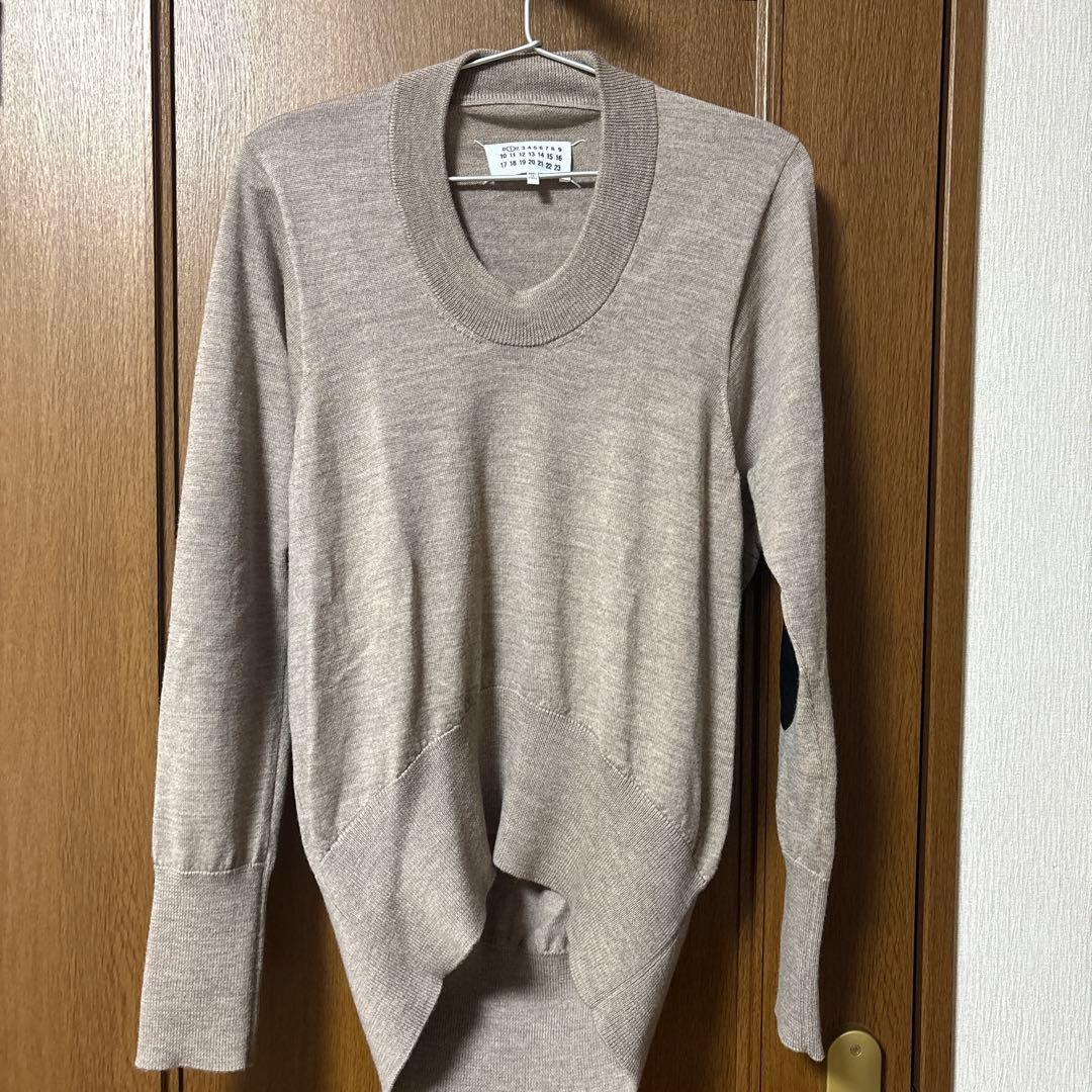 マルタンマルジェラMaison Margielaウールニット エルボーパッチXS