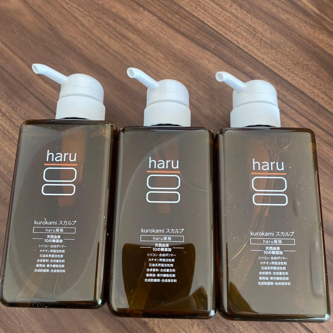 haru kurokami スカルプシャンプー 400mL*3点