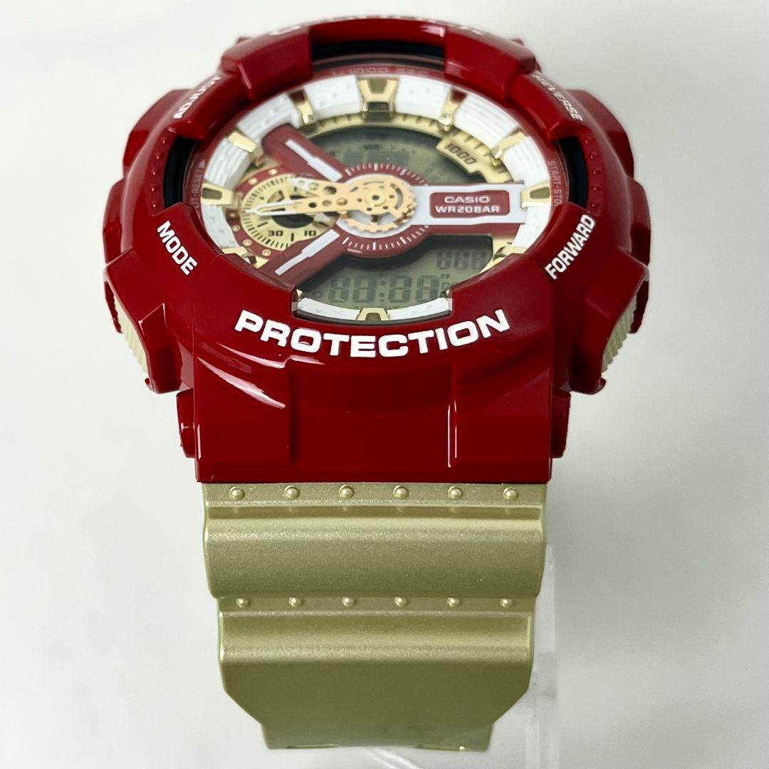 【稼働】CASIO G-SHOCK GA-110CS 腕時計 レッド ゴールド