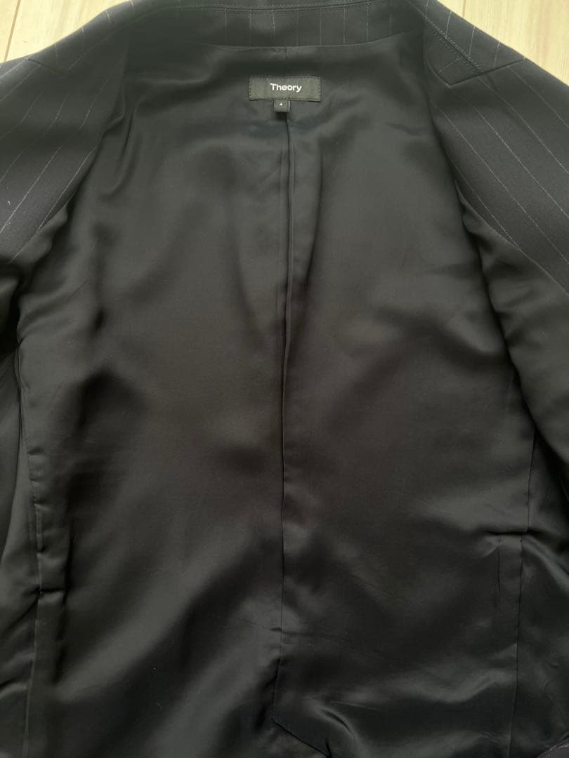 セオリー　ネイビーストライプ　スーツセット