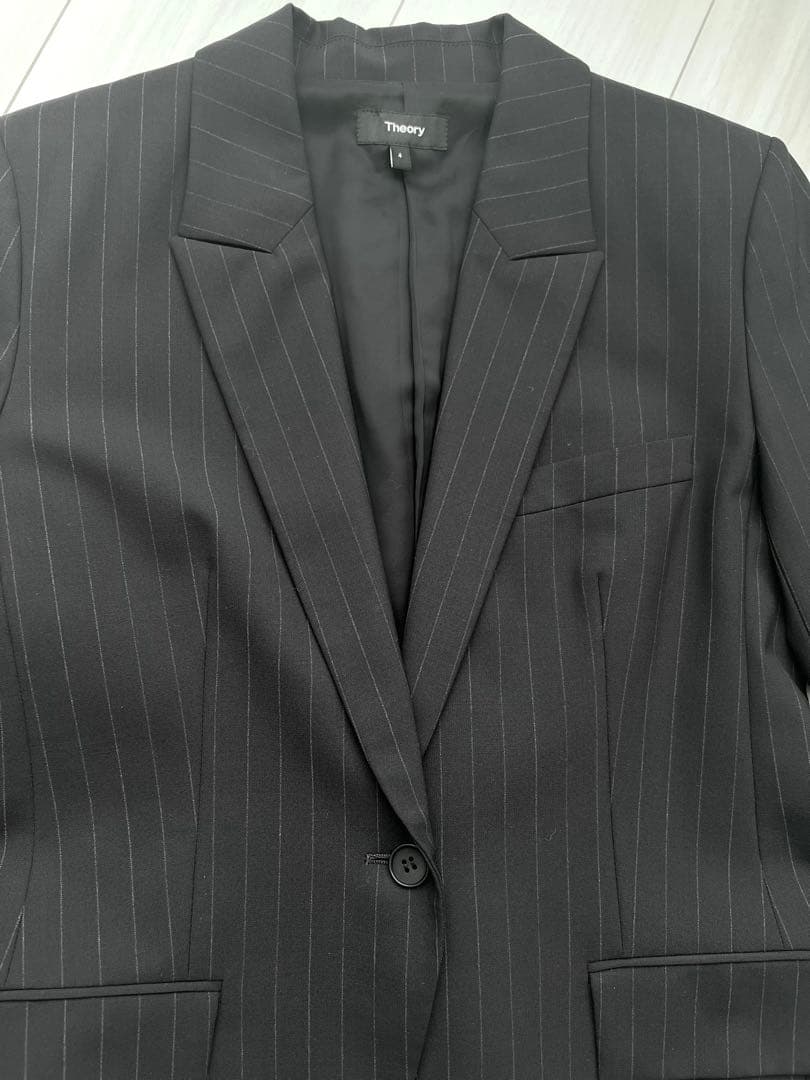 セオリー　ネイビーストライプ　スーツセット