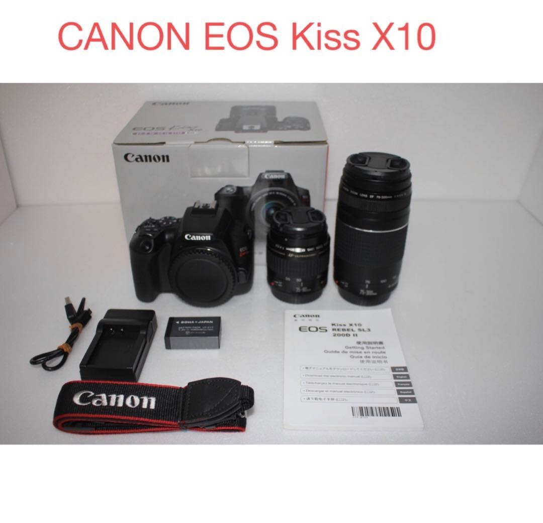 動画対応　Wi-Fi キャノン Canon kiss X10☆ダブルレンズセット