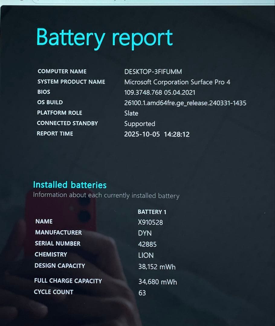 Microsoft Surface Pro4 256GB 1724 美品　#1