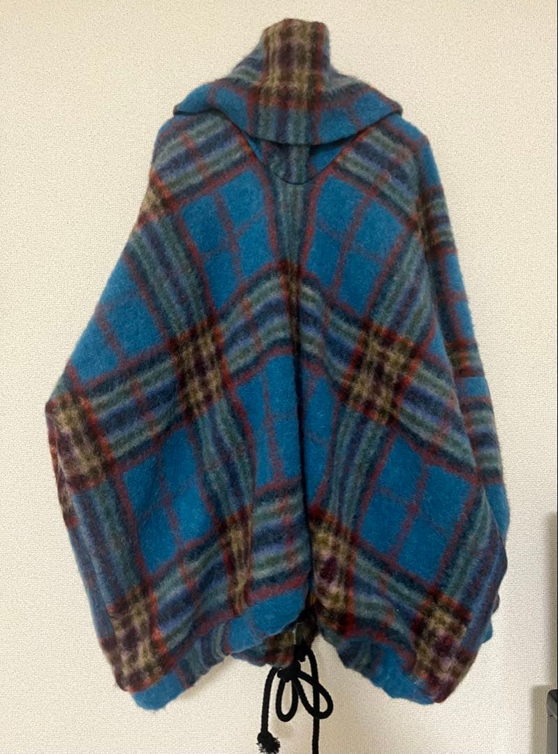 FRANZIUS NO HOOD ジャケット 青系チェック