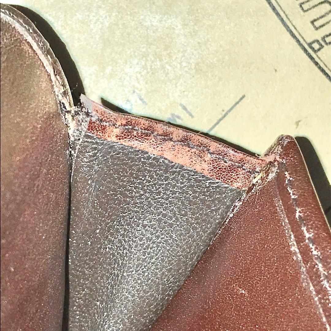 グッチ 名刺入れ 定期券 カードケース シマ GG レザー ブラウン FS46