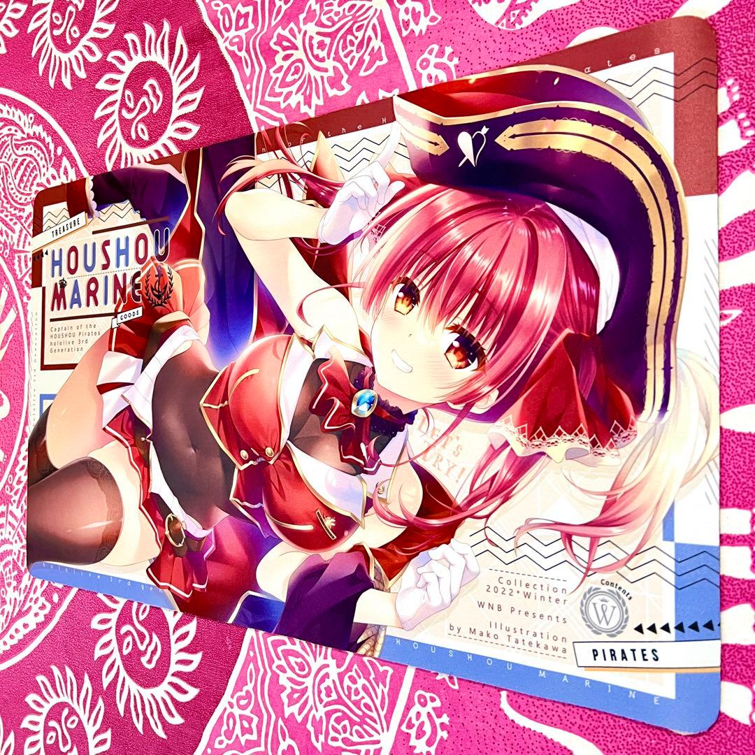 【開封済み】ホロライブ 宝鐘マリン 館川まこ WNB プレイマット