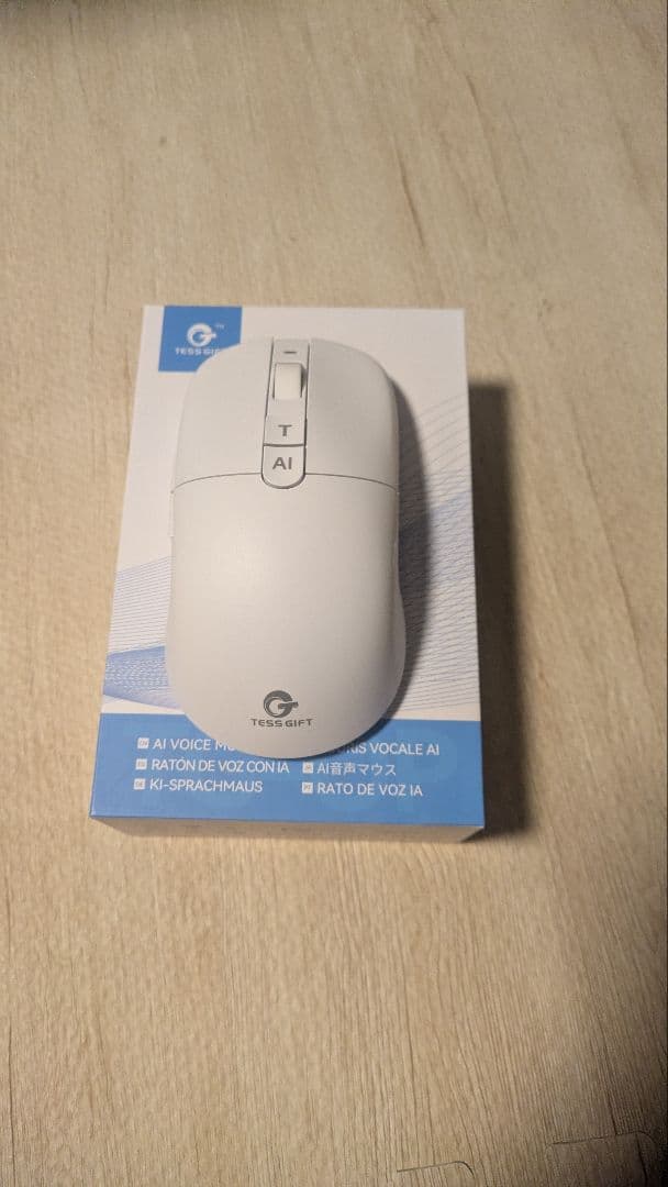 TESS GIFT AI Voice Mouse ホワイト