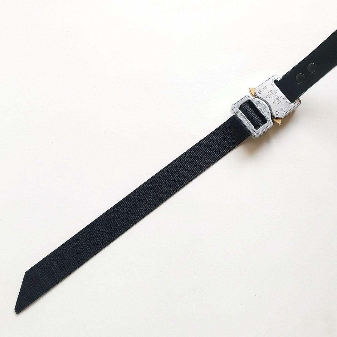 本田 レザー×ナイロン コブラバックルベルト ハンドメイド商品