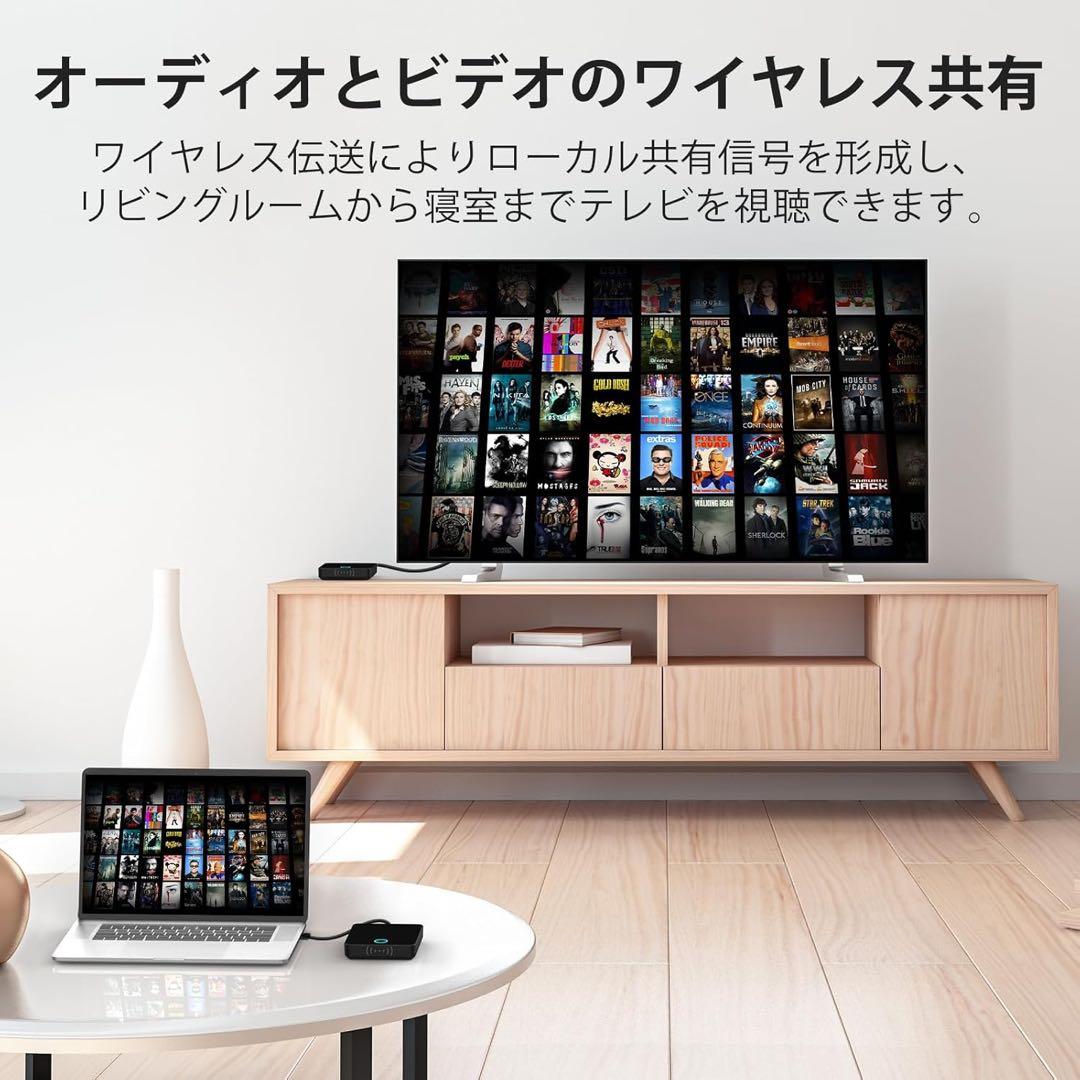 ワイヤレスHDMI送信機と受信機 4K/5Ghz 30Mエクステンション