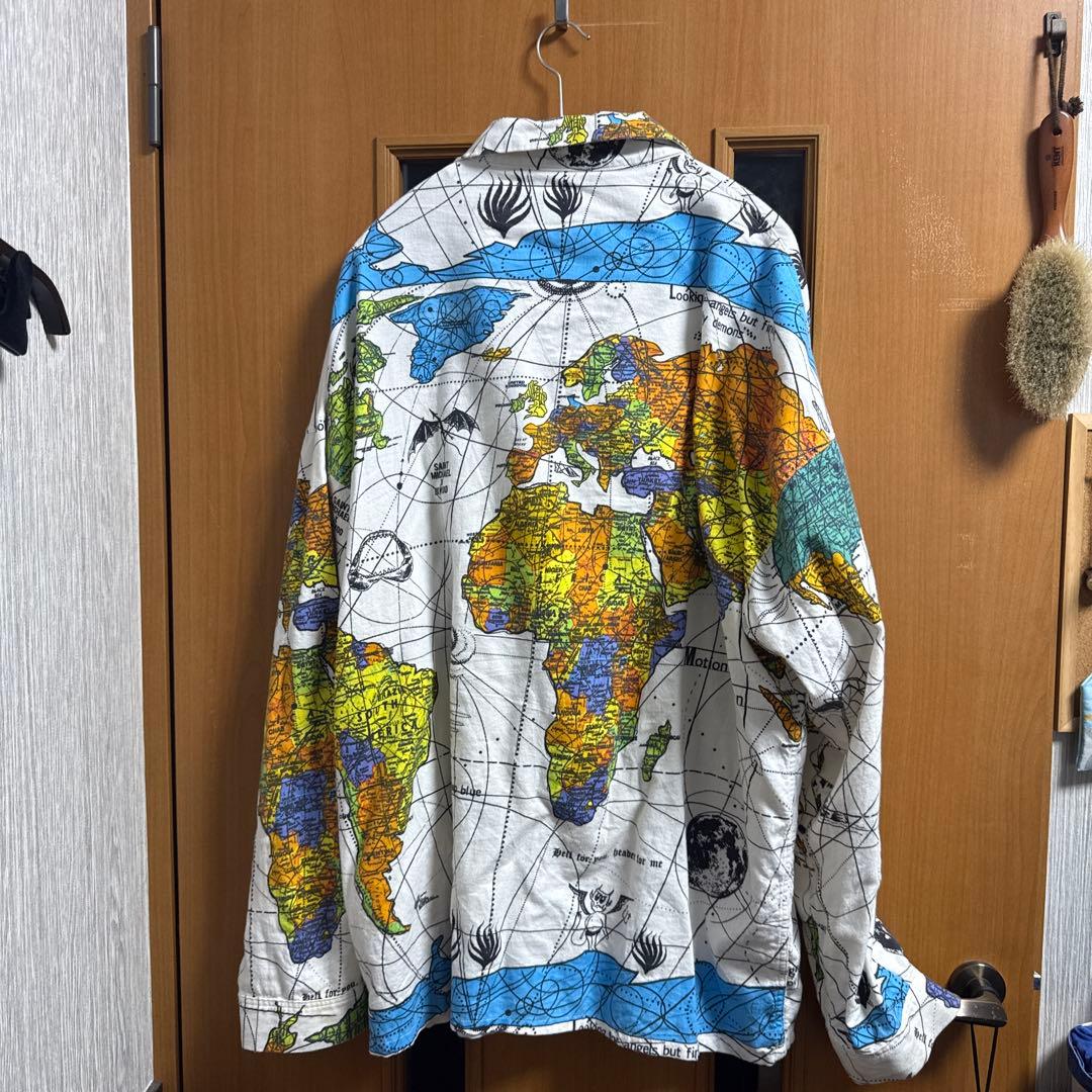 トップス SAINT MICHAEL DR.WOO WORLD MAP SHIRT XL