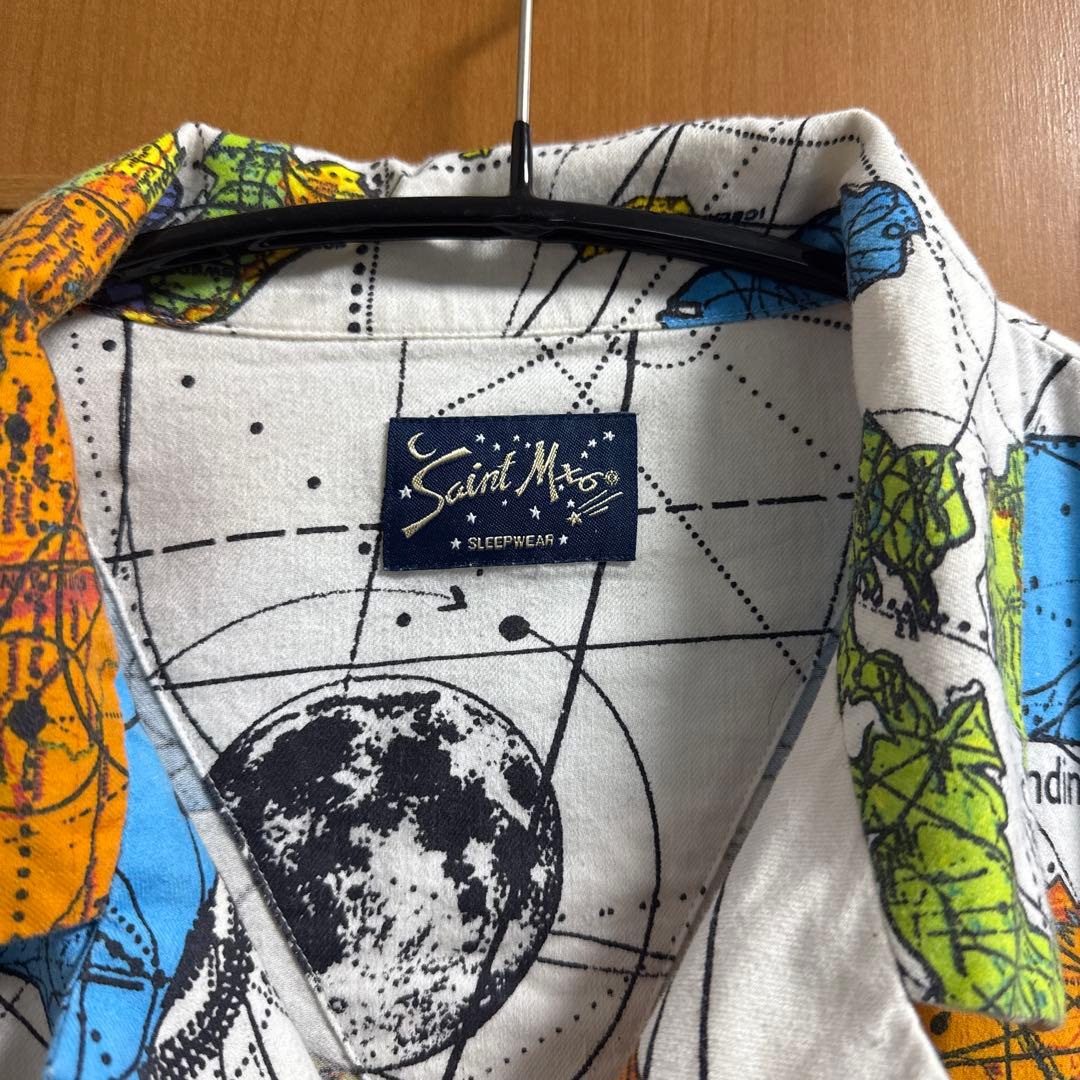 トップス SAINT MICHAEL DR.WOO WORLD MAP SHIRT XL