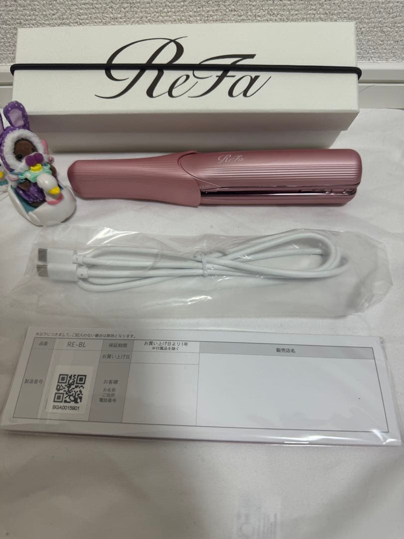【美品】ReFa ストレートヘアアイロン ピンク フィンガーアイロン
