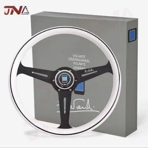 祝日割！ナルディ ステアリング 社外 送料無料 白 ホワイト ブラック ホーン