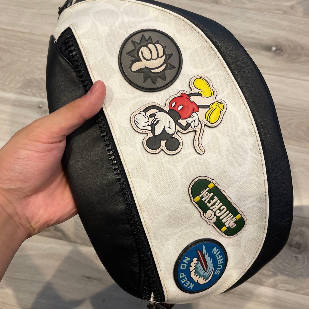 【日本限定】COACHミッキー ディズニー ボディバッグ カバン