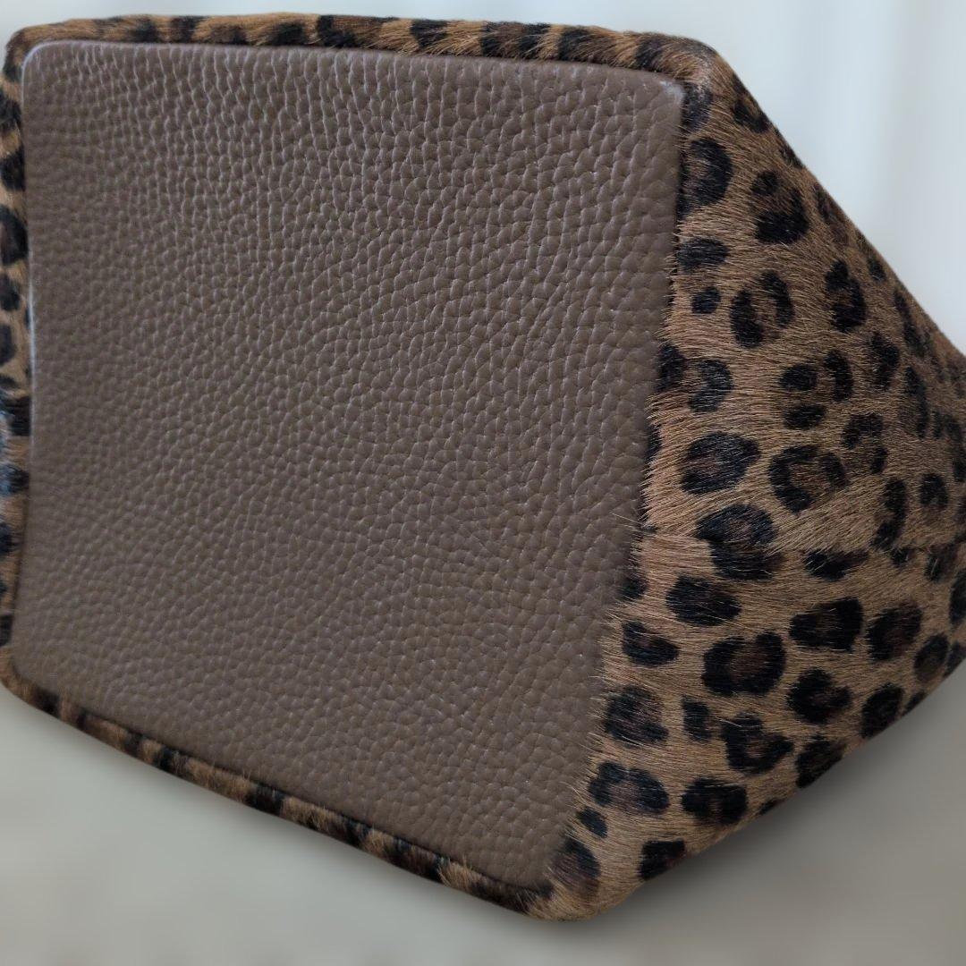 ch!iiibag 　ヘアハイドバスケット　レオパード柄