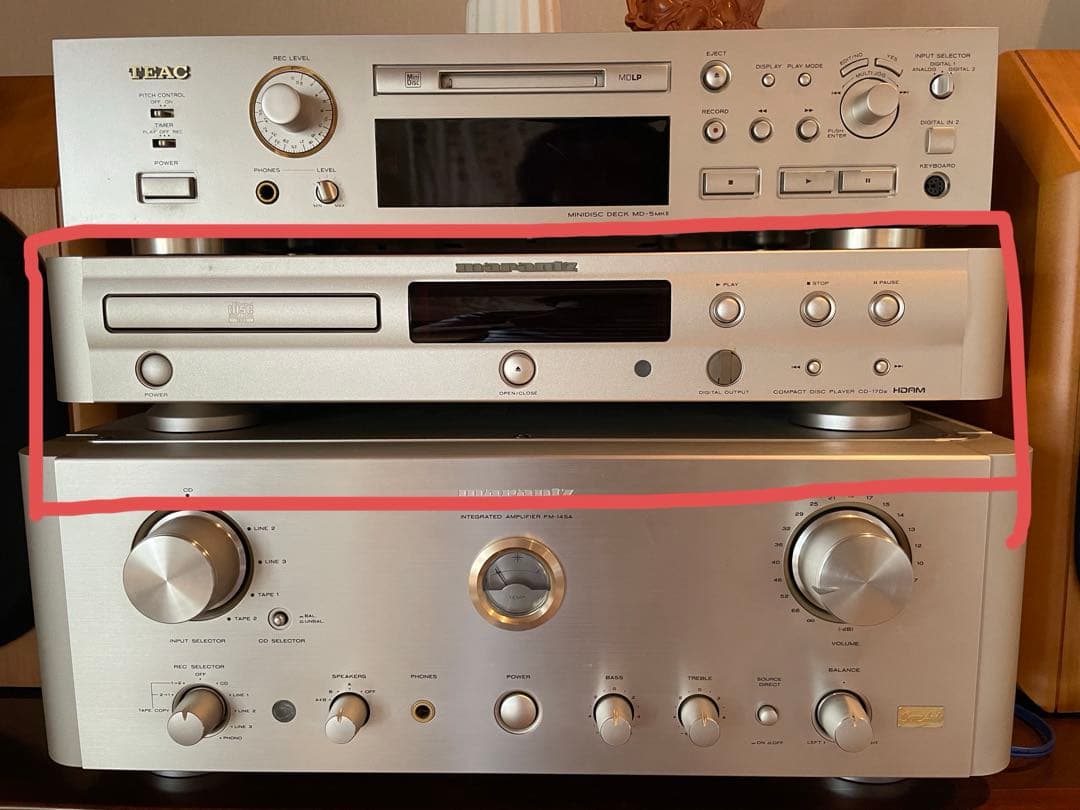 Marantz CDプレーヤー CD-17DAF シルバー CDデッキコンポ