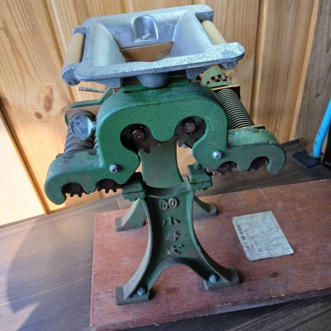 【動作良好】小野式製麺機 2型両刃 手動製麺機 ラーメン・うどん・そば