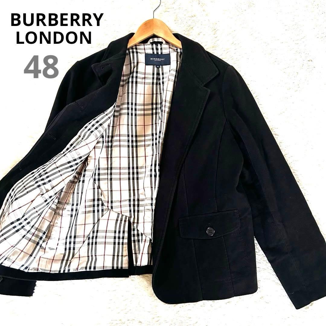 大きいサイズ バーバリーロンドン コーデュロイジャケット 裏地ノバチェック 48