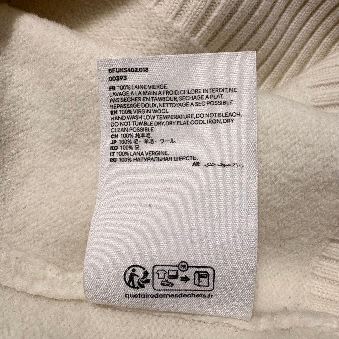 AMI PARIS ハートロゴ タートルネックニット M 厚手 ワンポイントロゴ