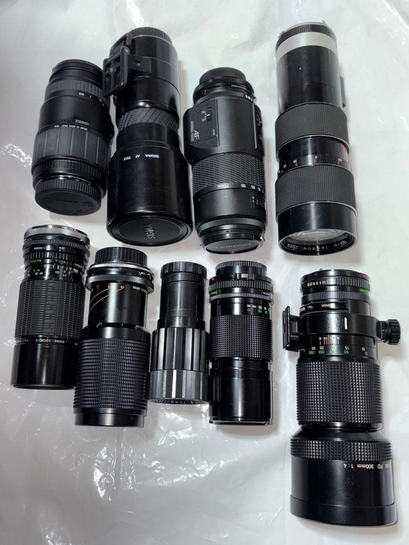 ジャンク　ズームレンズ　単焦点レンズ　9本　まとめて