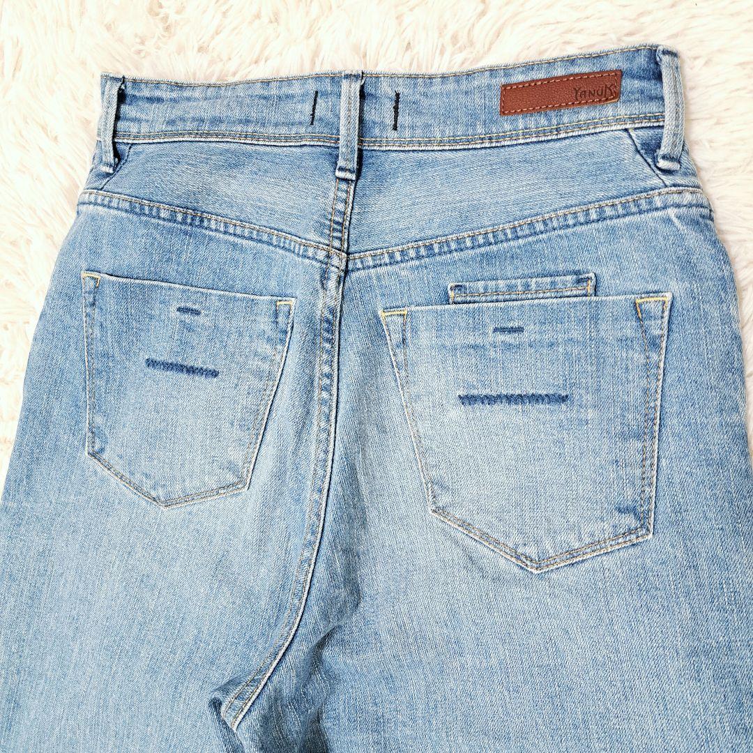 【美品】YANUK LILITH ワイドストレート デニム 25 CCS