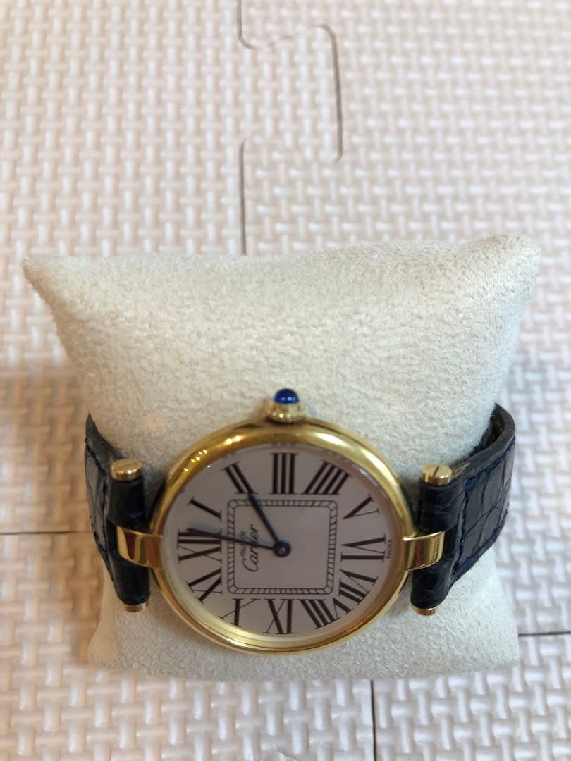 Cartierマストヴァンドーム VLC LM 純正Dバックル　オパラン文字盤