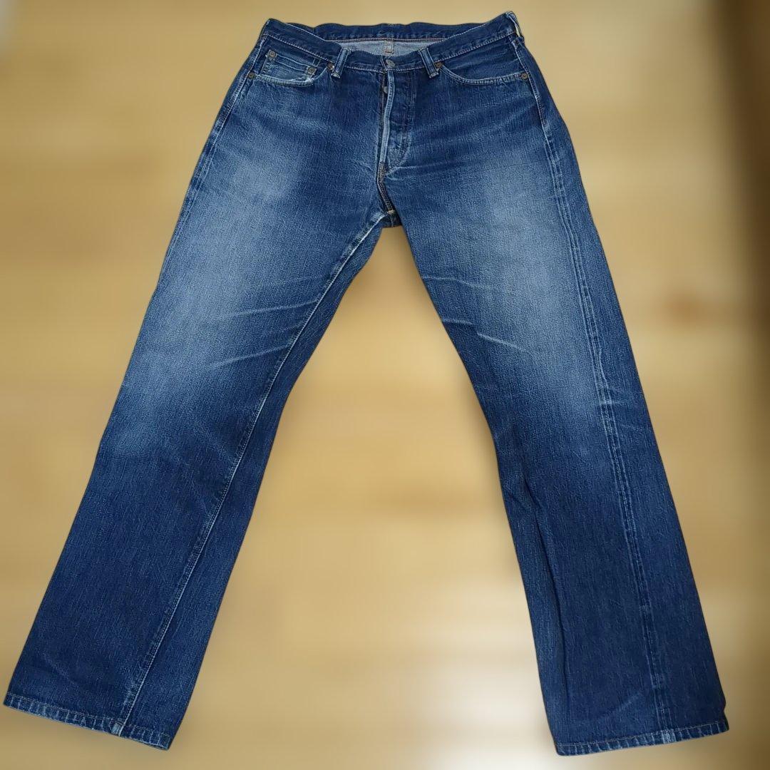 フルカウント 旧モデル 0105 W34ダークブルー ストレートデニム ジーンズ