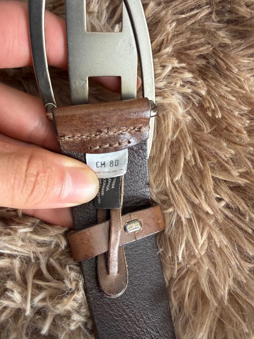diesel レザーベルト確実正規品