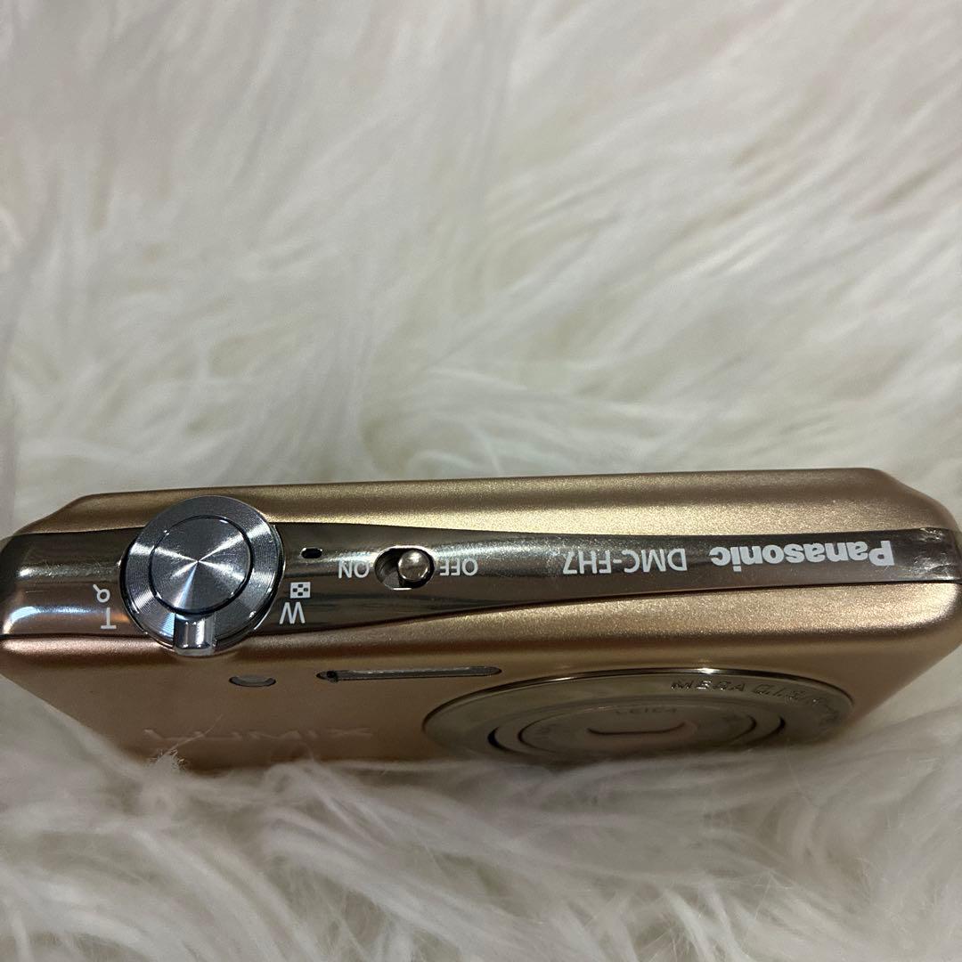 パナソニック　LUMIX コンパクト　 デジカメ　DMC-FH7　ゴールド