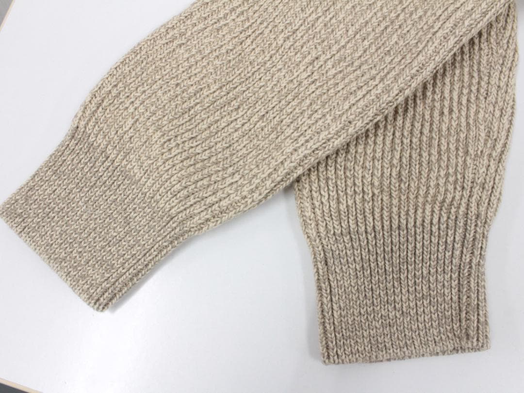 ▲美品 グッチ GUCCI グッチ リブ編 ニットセーター ベージュ Sサイズ