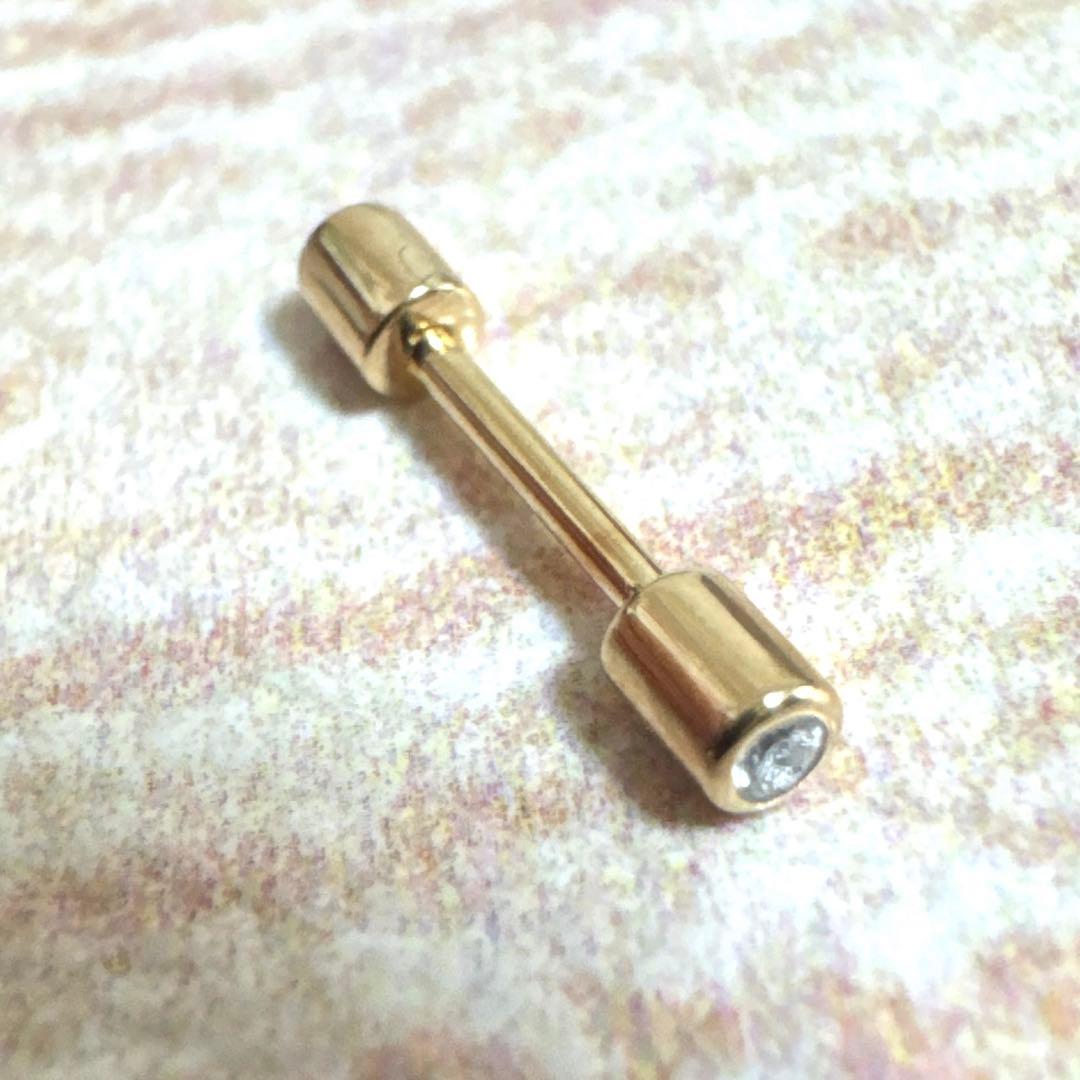 Shihara　シハラ　Twist pin　ダイヤモンド ピアス　18K
