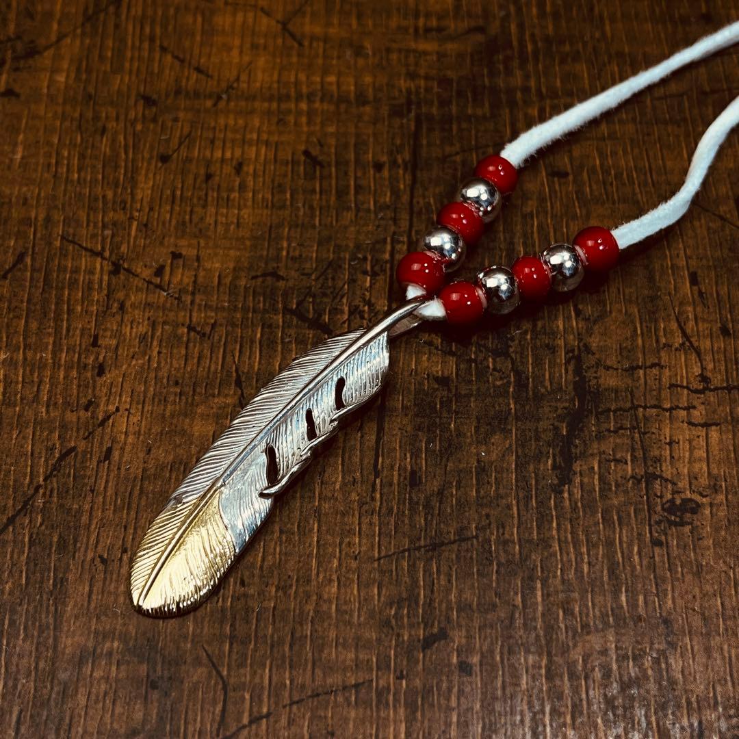 TADY&KING ネックレス カスタム　先金フェザー　特大 LL k18