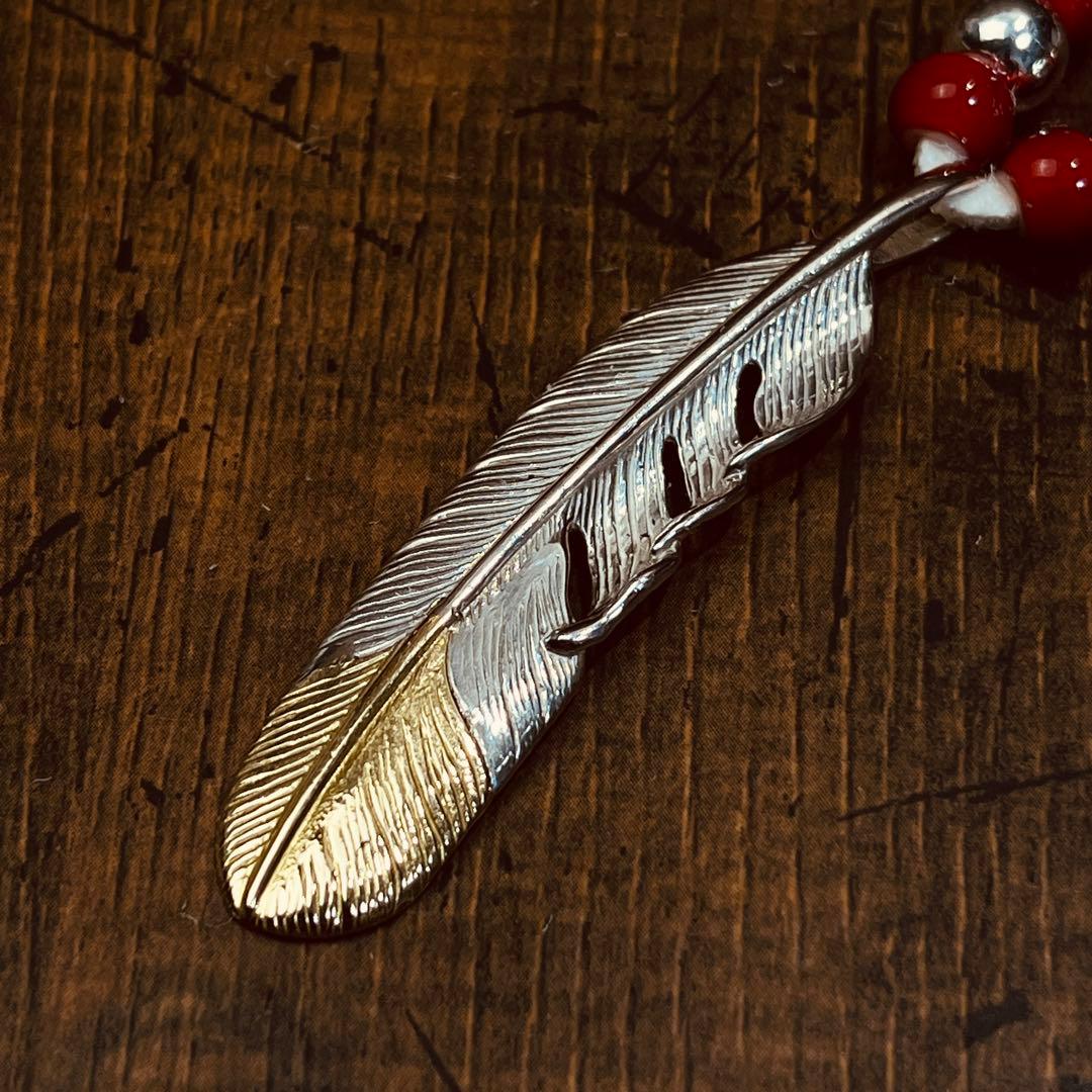 TADY&KING ネックレス カスタム　先金フェザー　特大 LL k18