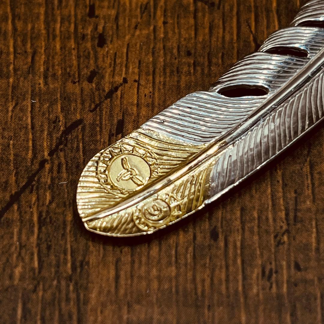 TADY&KING ネックレス カスタム　先金フェザー　特大 LL k18