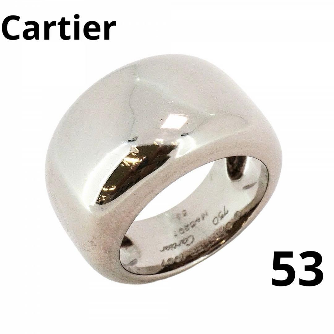 カルティエ ヌーベルバーグ k18 wg ホワイトゴールド #53 13号相当