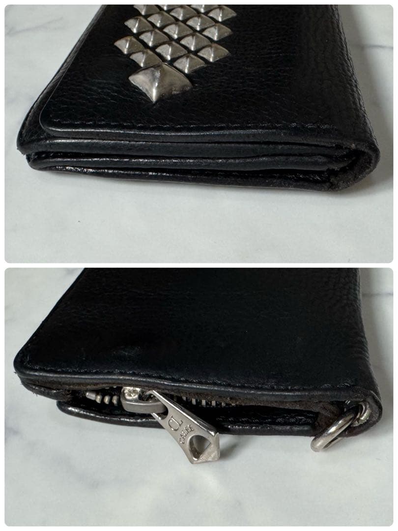 Pashifismd777さま　【美品】キャリー　長財布　STUDS LEAT
