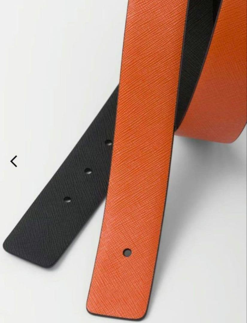 定価半額　PRADA　リバーシブル サフィアーノレザー ベルト