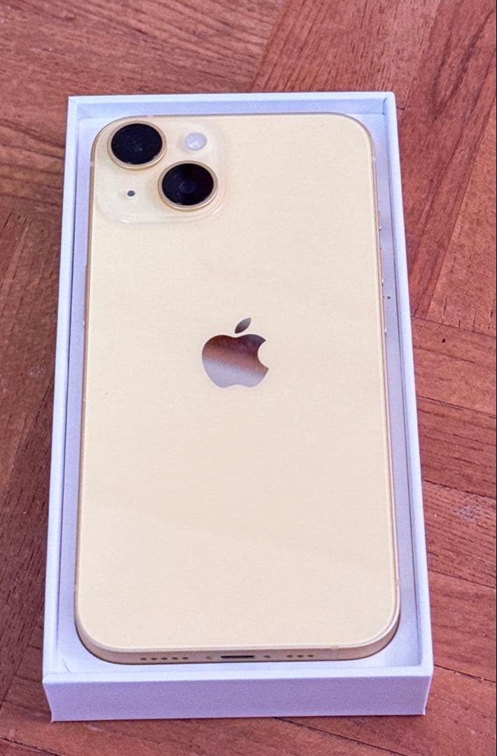 美品　iPhone 14 イエロー 128GB 箱・ケーブル付き