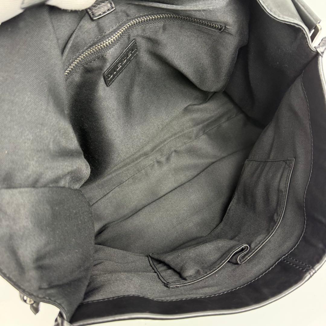 バッグ DIESEL l Logo Leather Messenger Bag