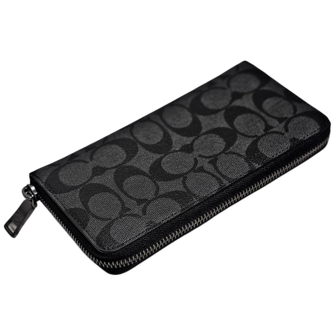 COACH アコーディオン ウォレット シグネチャー キャンバス F58112