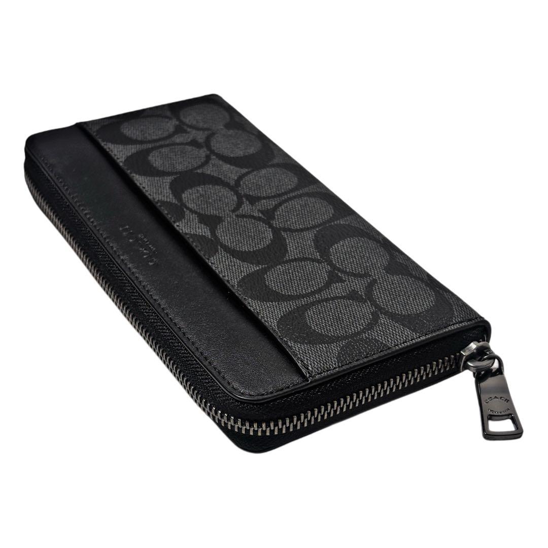COACH アコーディオン ウォレット シグネチャー キャンバス F58112