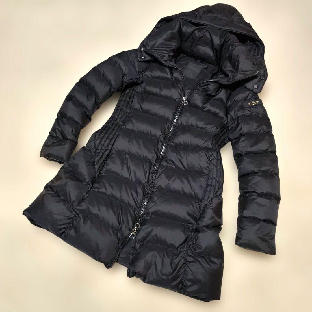 【補修・リペア有り】TATRAS タトラス ポリテアマ ダウンコート　黒　02