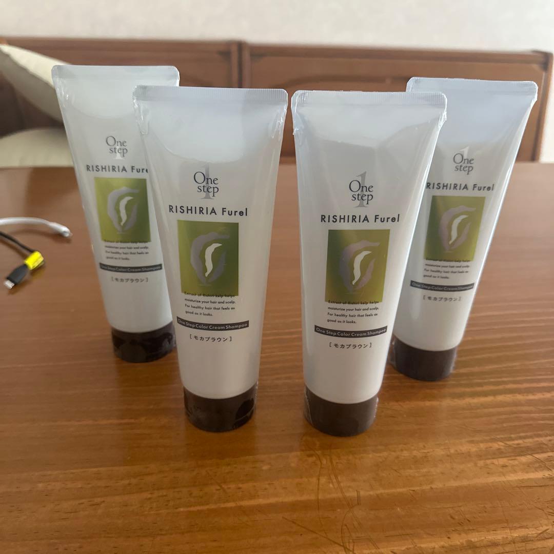 リシリアフレル ワンステップカラークリームシャンプー モカブラウン 4本セット