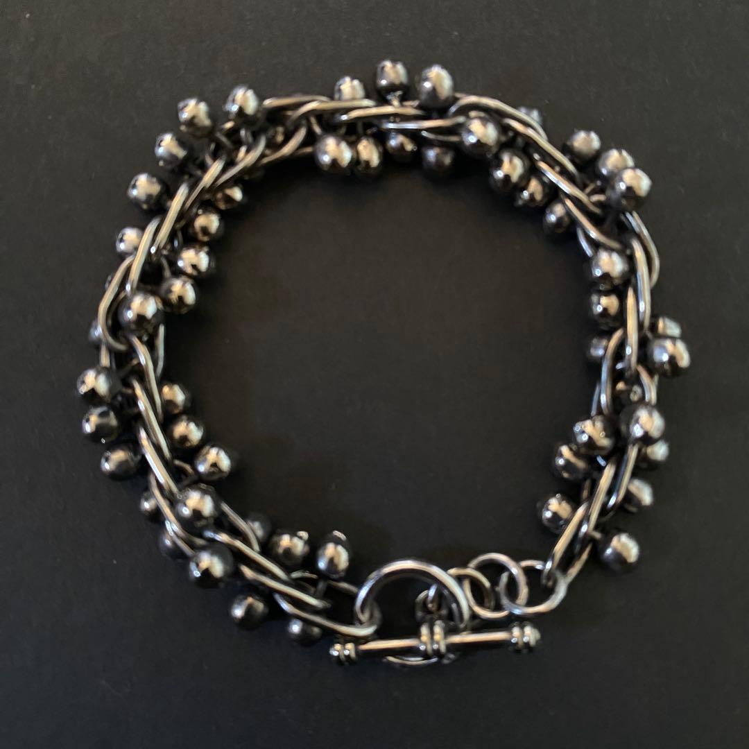 Vintage メキシコ シルバー パール DNA ブレスレット